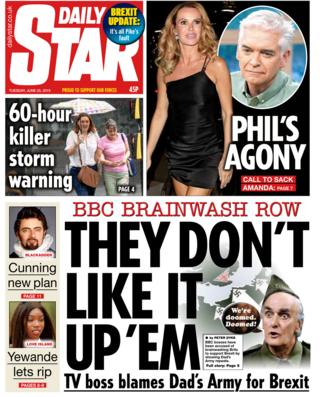 Daily Star front page 25/06/19
