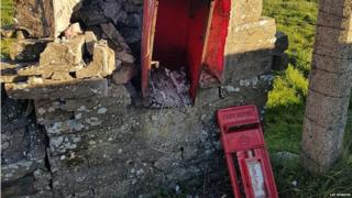 Destroyed postbox
