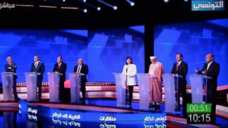 جانب من المناظرة بين المرشحين الرئاسيين قبل الانتخابات