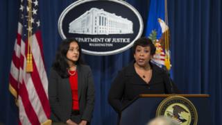Loretta Lynch and Vanita Gupta