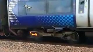 Train fire