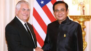 เร็กซ์ ทิลเลอร์สัน และประยุทธ์ จันทร์โอชา