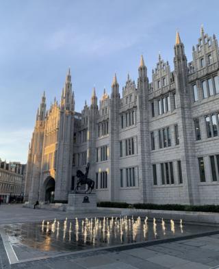 Marischal college in Aberdeen
