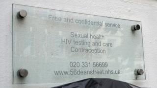 Sign outside the clinic