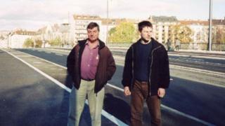 Ron, left, said his son was afraid of nothing