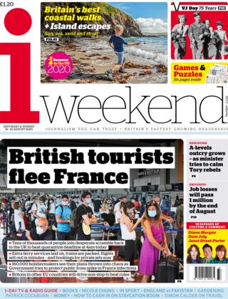 The i weekend front page 15 August