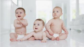 Babies sitting up