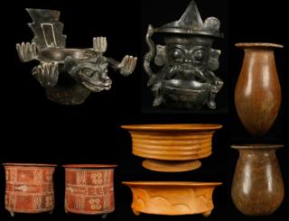 Objetos recuperados en Teotihuacán