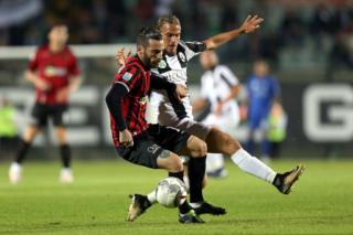 Partido del Pro Piacenza contra el Robur Siena en octubre de 2017.