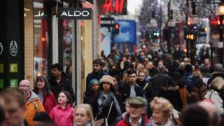 Crowded high street