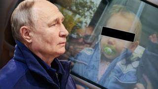 Путин и ребенок из Херсонского детдома