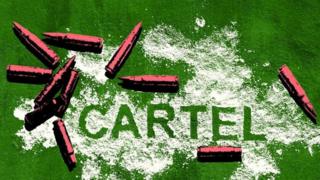 Ilustración narcotráfico mexicano