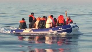 Migrants spotted off Dover