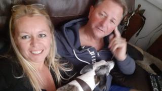 Phil Walker and partner Michelle Hall