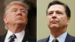 президент сша дональд трамп и экс-директор фбр джеймс коми
