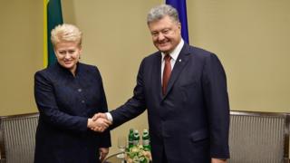 Петр Порошенко и Даля Грибаускайте
