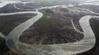 Vue du Delta du Niger, une région riche en pétrole