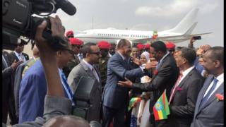 ፕረዚደንት ኢሳይያስ ኣፈወርቂ ምስ ቀዳማይ ሚኒስትር ኣብዪ ኣሕመድ