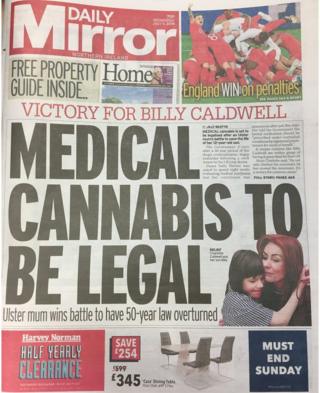 Daily Mirror Wednesday 4 July 2018