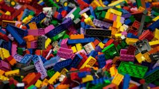 Close up of Lego blocks