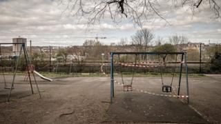 Leerer Spielplatz in Bristol