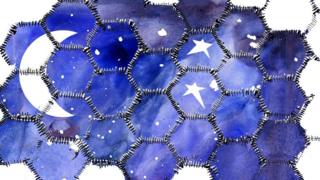 La luna con las estrellas