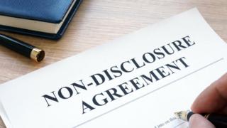 Signing a non-disclosure agreement