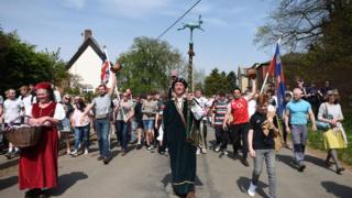 Hallaton Bottle Kicking: Villages compete in bruising tradition 55 Hallaton bottle kicking