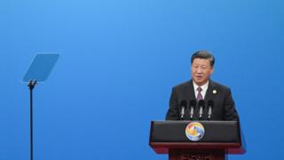 Chinese President Xi Jinping speaks during the opening ceremony of the Belt and Road Forum in Beijing in April 26, 2019