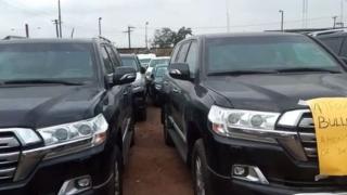 An kama manyan motoci 51 a wani gida a Lagos