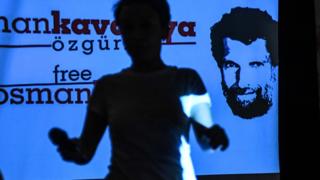 Osman Kavala için düzenlnen bir etkinlik