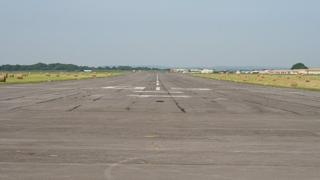 The runway at Dunkeswell Aerodrome