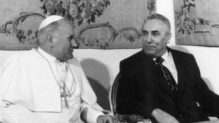 Đức Giáo hoàng người Ba Lan, John Paul II và TBT Edward Gierek năm 1979