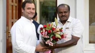 राहुल गांधी और कुमारस्वामी