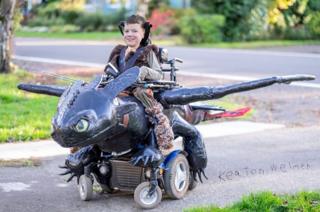 Keaton Weimer on his dragon