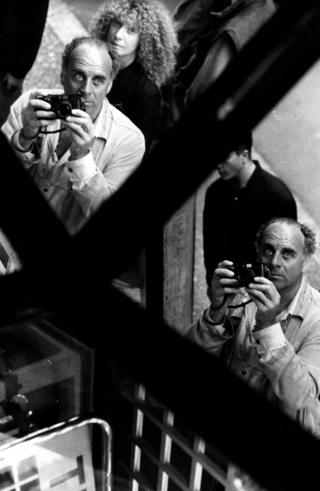 Self portrait in a reflection