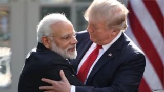 नरेंद्र मोदी और डोनल्ड ट्रंप