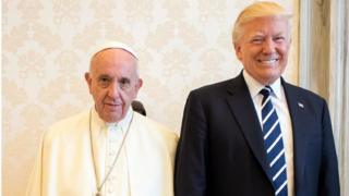 Papa Francesco ABD Başkanı Trump