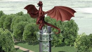Изображение того, как может выглядеть башня дракона возле Рексхэма