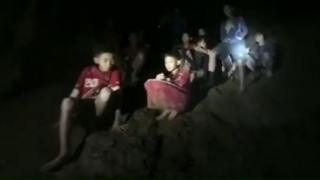   Children in the cave 