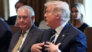 Рекс Тиллерсон и Дональд Трамп