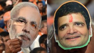 વડાપ્રધાન નરેન્દ્ર મોદી - રાહુલ ગાંધી