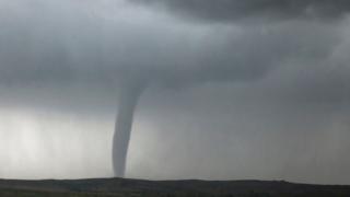 A tornado photographed over Texas in May 2017