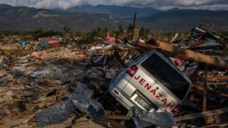 Kawasan gempa di Petobo, Palu