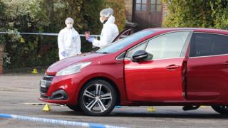 Investigators at the scene