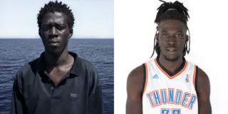Portraits of those rescued while crossing the Mediterranean Sea