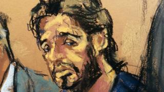 Reza Zarrab'ın mahkeme çizimi
