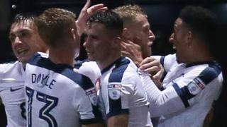Preston players celebrate