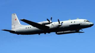 A Russian Ilyushin Il-20 military aircraft
