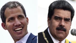 Guaido ve Maduro